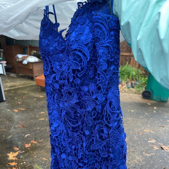 Spaghetti Strap Lace Dress - Picture 1 of 3